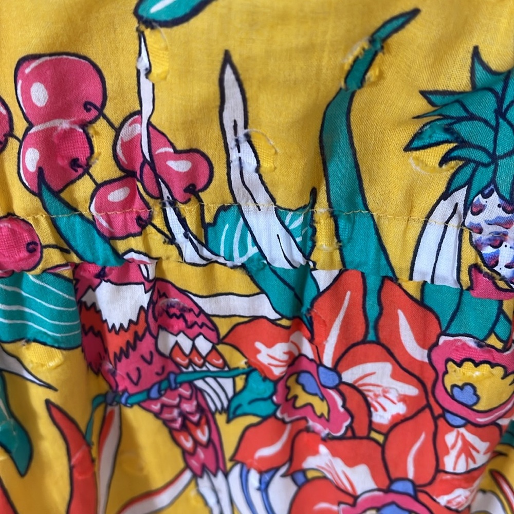 Talbots Floral Yellow Dress worn once - Picture 4 of 6
